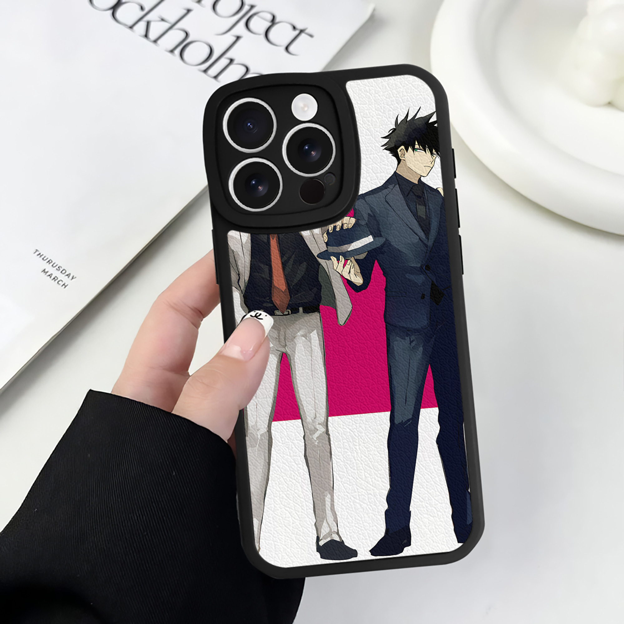 （画像用） SPY×FAMILY间谍家家酒 【iPhone 16シリーズ対応】シリコンスマホケース（レザー調） 材質：シリコン